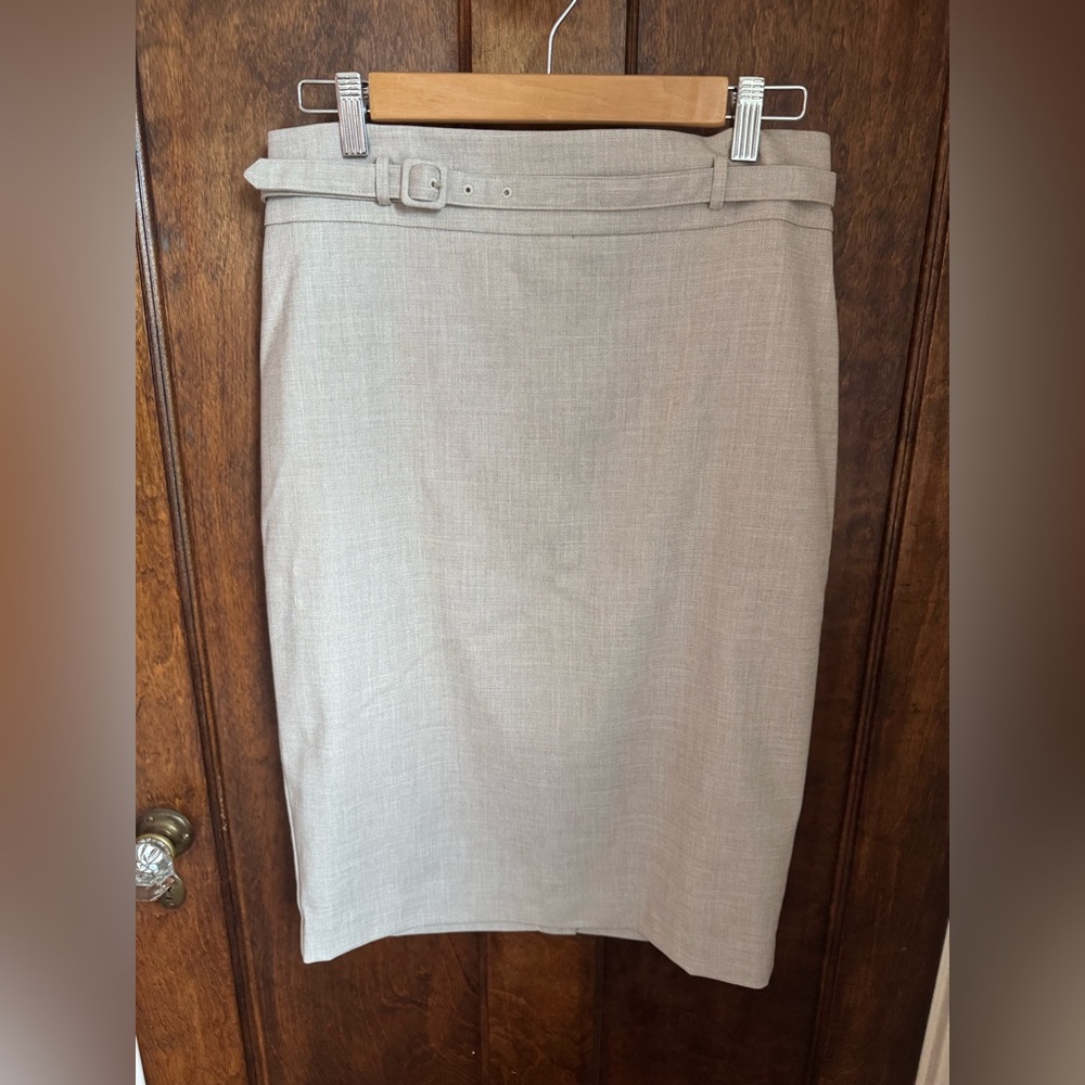 Ann Taylor Belted Pencil Skirt Size 6